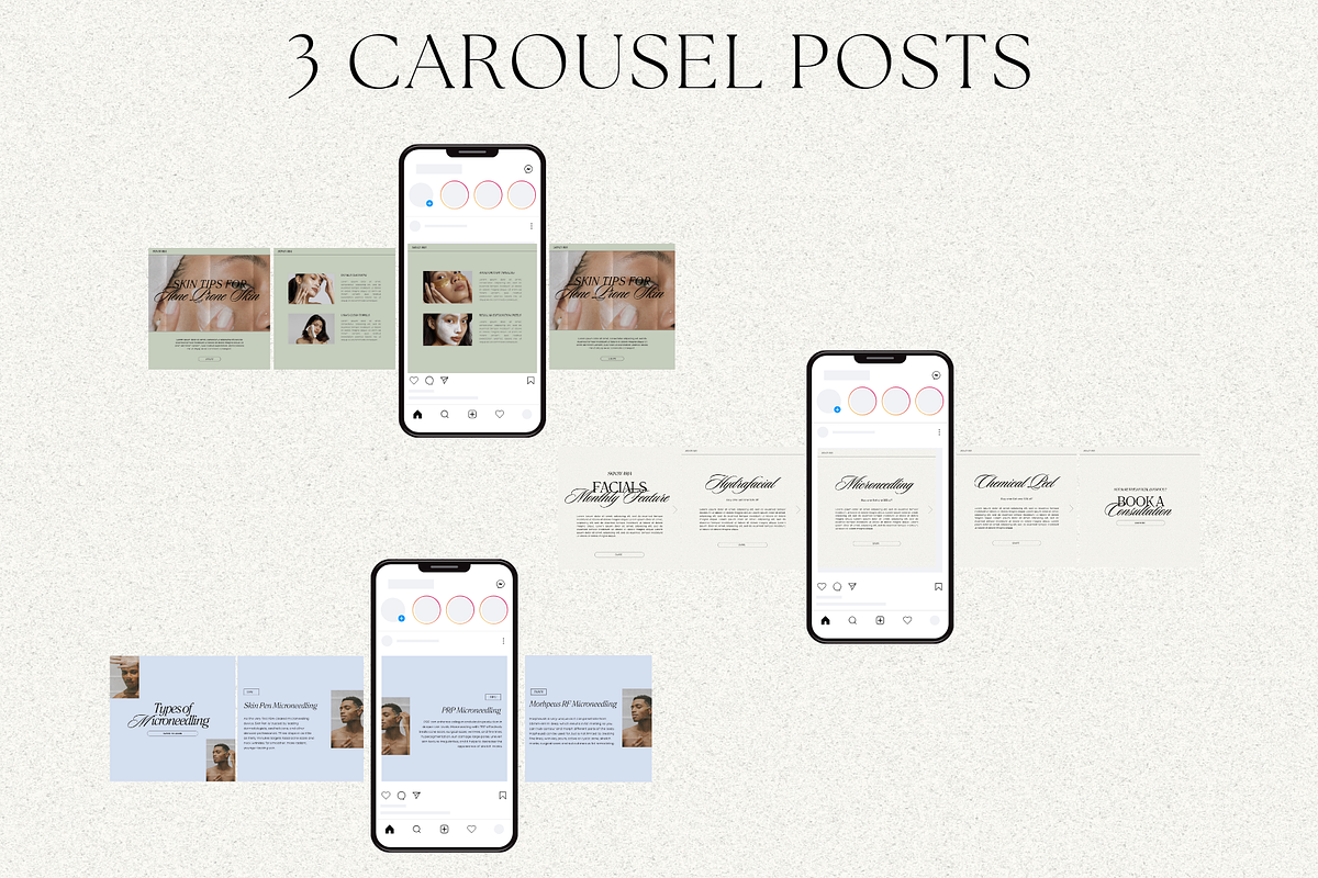 Esthetician Instagram Bundle, a Social Media Template by digitaldispositions (Photo 8 of 10)