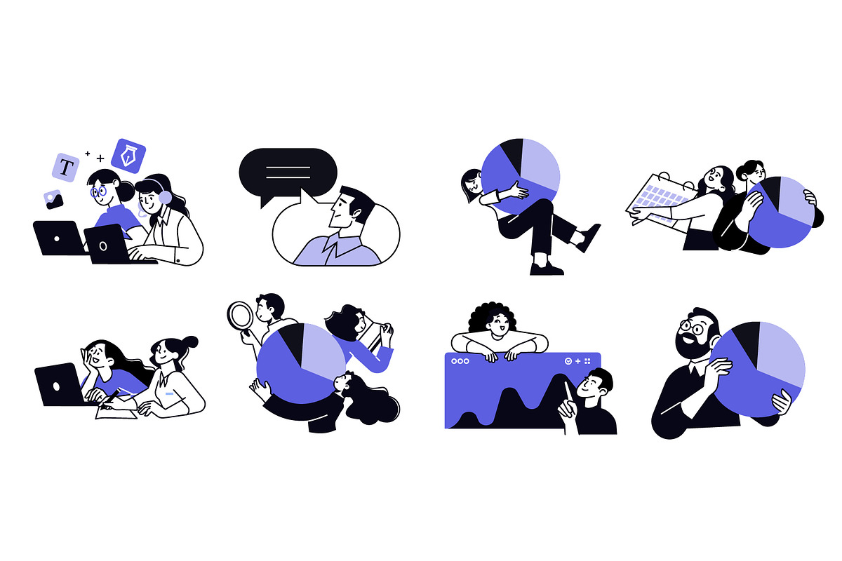 Teamwork, a Person Illustration by PureSolution (Photo 6 of 6)