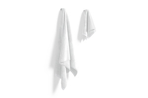 White Towel Hanging On Hook 3D Model