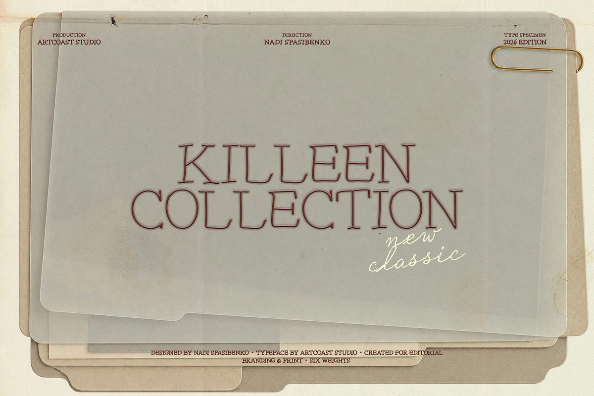 Killeen Font Family, a Serif Font by nadispasibenko (Photo 1 of 12)