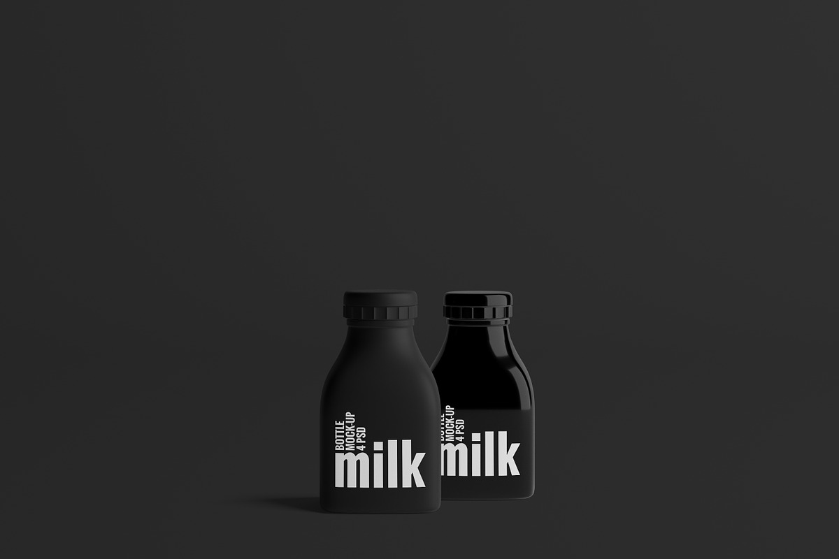 Milk Bottle Mock-Up 2 (Small), a Packaging Mockup by AY Mock-Ups (Photo 8 of 11)
