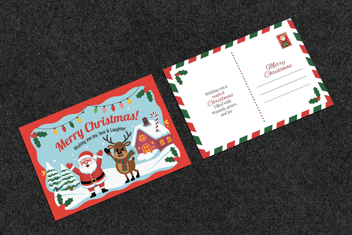 Christmas Postcard Template