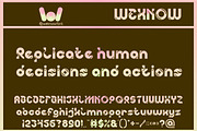 Artificial Robots font, a Font by weknow (Thumbnail 5 of 8)