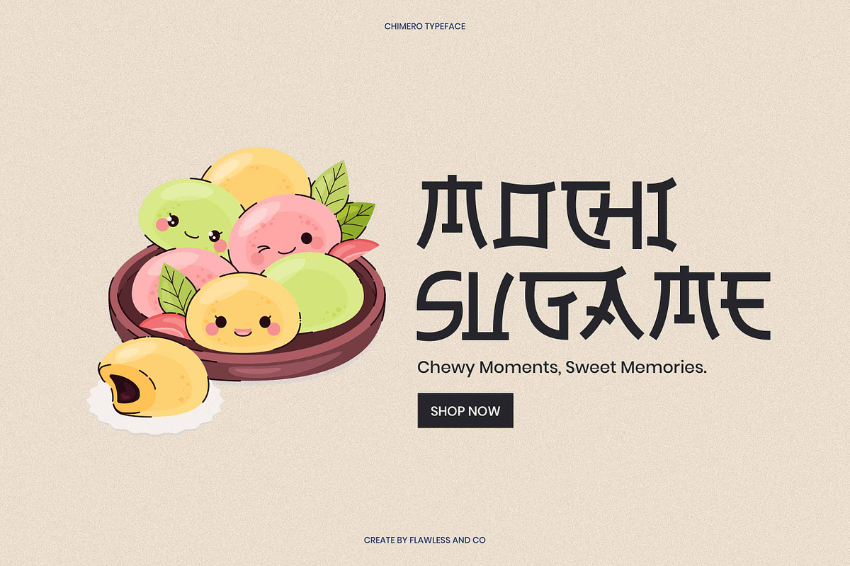 Chimero - Japanese Style Font, a Font by Flawless And Co (Photo 4 of 10)