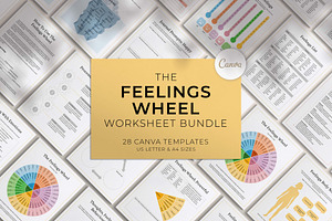 Feelings Wheel Canva Templates