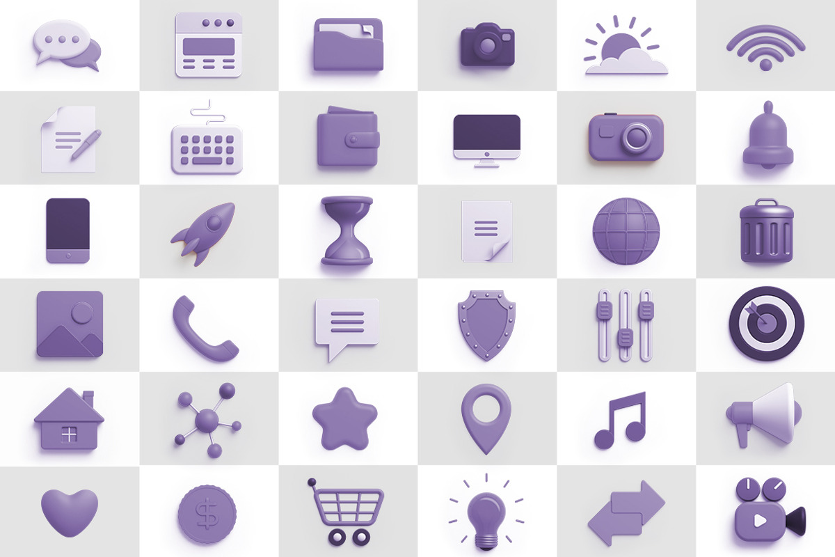 Icons 3D universal pack, an Icon by Sentavio (Photo 4 of 4)