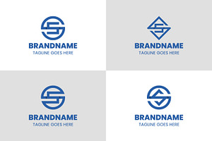 Letters SS Monogram Logo Set, a Branding & Logo Template by Pray Art Design Studio