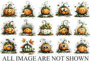 Whimsical Quirky Fall Pumpkin PNG, a Seasonal Illustration by Canvas Craft (Thumbnail 4 of 10)