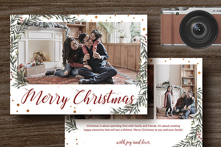 Holiday Greeting Card Template HC005, a Card Template by Bellenity Design