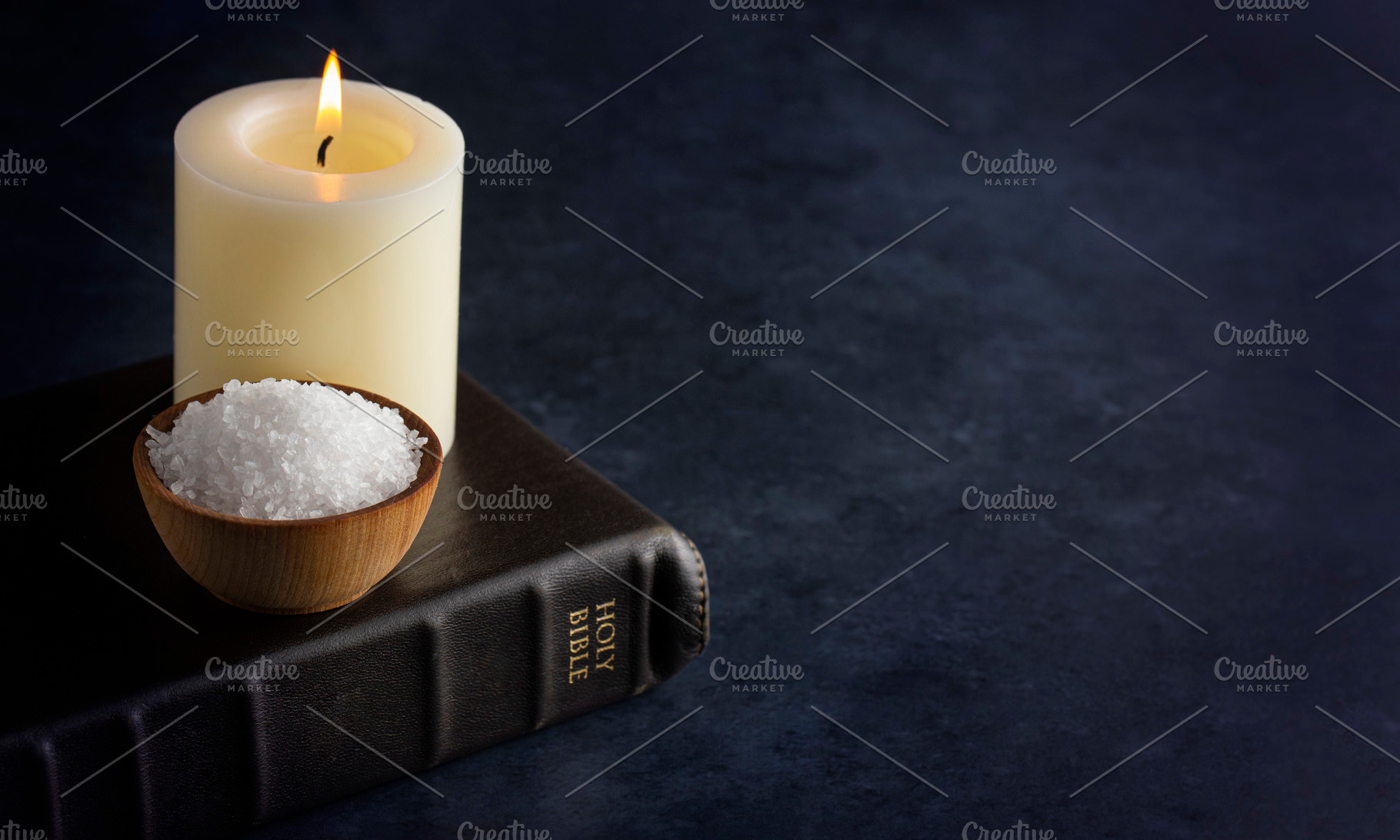 Salt and Light on a Dark Moody Background, a Photo by P Maxwell Photography