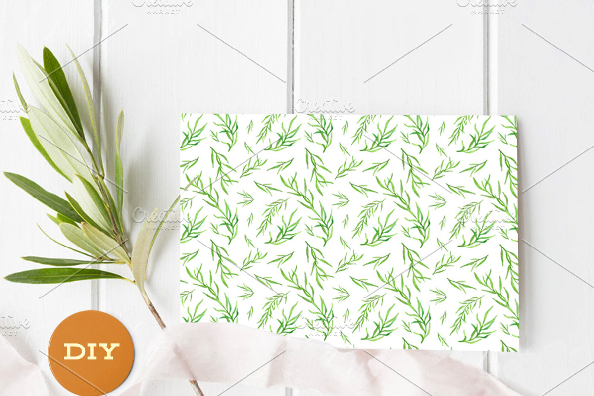 Green Leafy Watercolor Wedding Suite, an Invitation Template by Love Design (Photo 11 of 12)