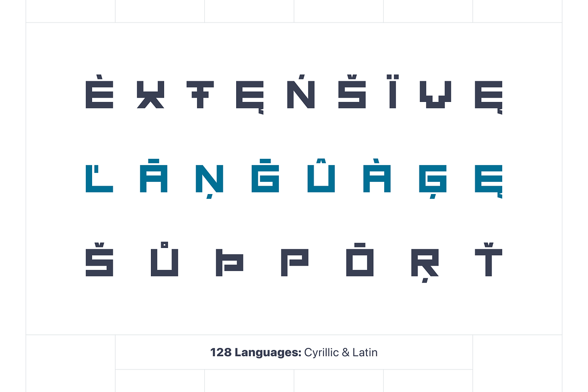 Quareg Square Block Typeface, a Sans Serif Font by alpercakici (Photo 2 of 9)