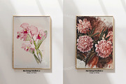 Vintage Floral Oil Painting Poster, a Background Graphic by RevintageStudio (Thumbnail 6 of 17)