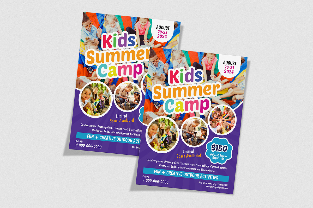 Kids Summer Camp Flyer, a Flyer Template by Designscozy (Photo 4 of 5)