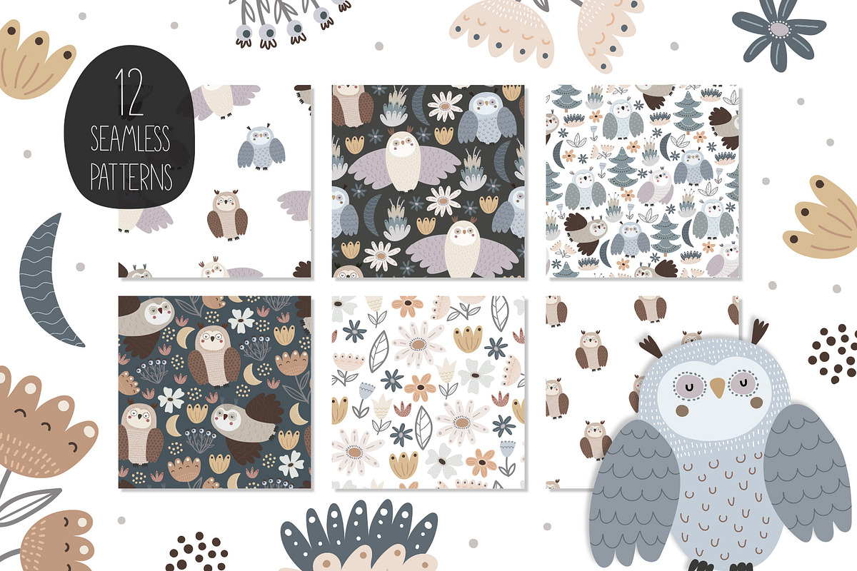 Owls, a Background Graphic by AnnieArt (Photo 4 of 9)