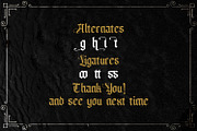 Livingstone - Blackletter Font, a Blackletter Font by StringLabs (Thumbnail 11 of 11)