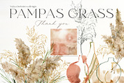 Pampas grass watercolor flowers boho, a Decorative Illustration by Yuliya Derbisheva (Thumbnail 12 of 12)