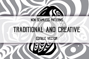 Tlingit Raven patterns bundle, a Pattern Graphic by Natsuhisui (Thumbnail 2 of 5)