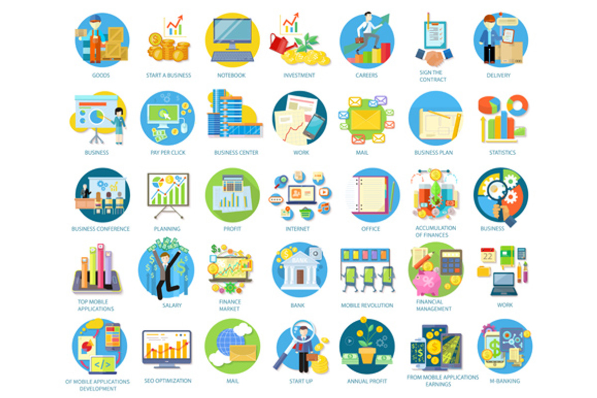 Set of Busines Icons