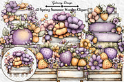 Spring Summer Wooden Clipart, an Illustration by GatewayDesign (Thumbnail 1 of 5)