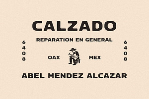 CALZADO Font