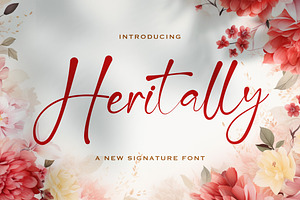 Heritally – Elegant Signature Font