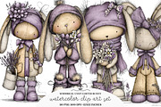 Funny Easter Bunny Clipart Bundle, an Illustration by GatewayDesign (Thumbnail 1 of 6)