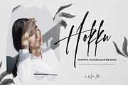 Hokku ☯ watercolor oriental brushset, a Brush Add-On by Beauty Drops (Thumbnail 1 of 10)