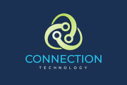Abstract Connection Tech Logo, a Branding & Logo Template by Art Studio Design (Thumbnail 3 of 3)