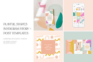 Playful Instagram Template Bundle