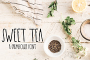 Sweet Tea - A Farmhouse Font, a Sans Serif Font by Nancy Ingersoll (Thumbnail 1 of 7)