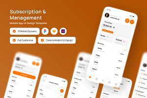 Duite - Subscription Manager UI App, an App Template by productype1