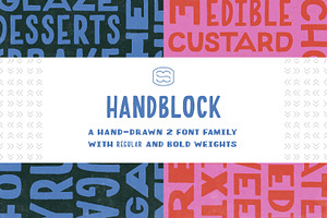 HandBlock Bold & Regular