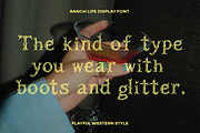 Ranch Life Western Display Font, a Handwritten Font by Sarah Baker (Thumbnail 4 of 8)