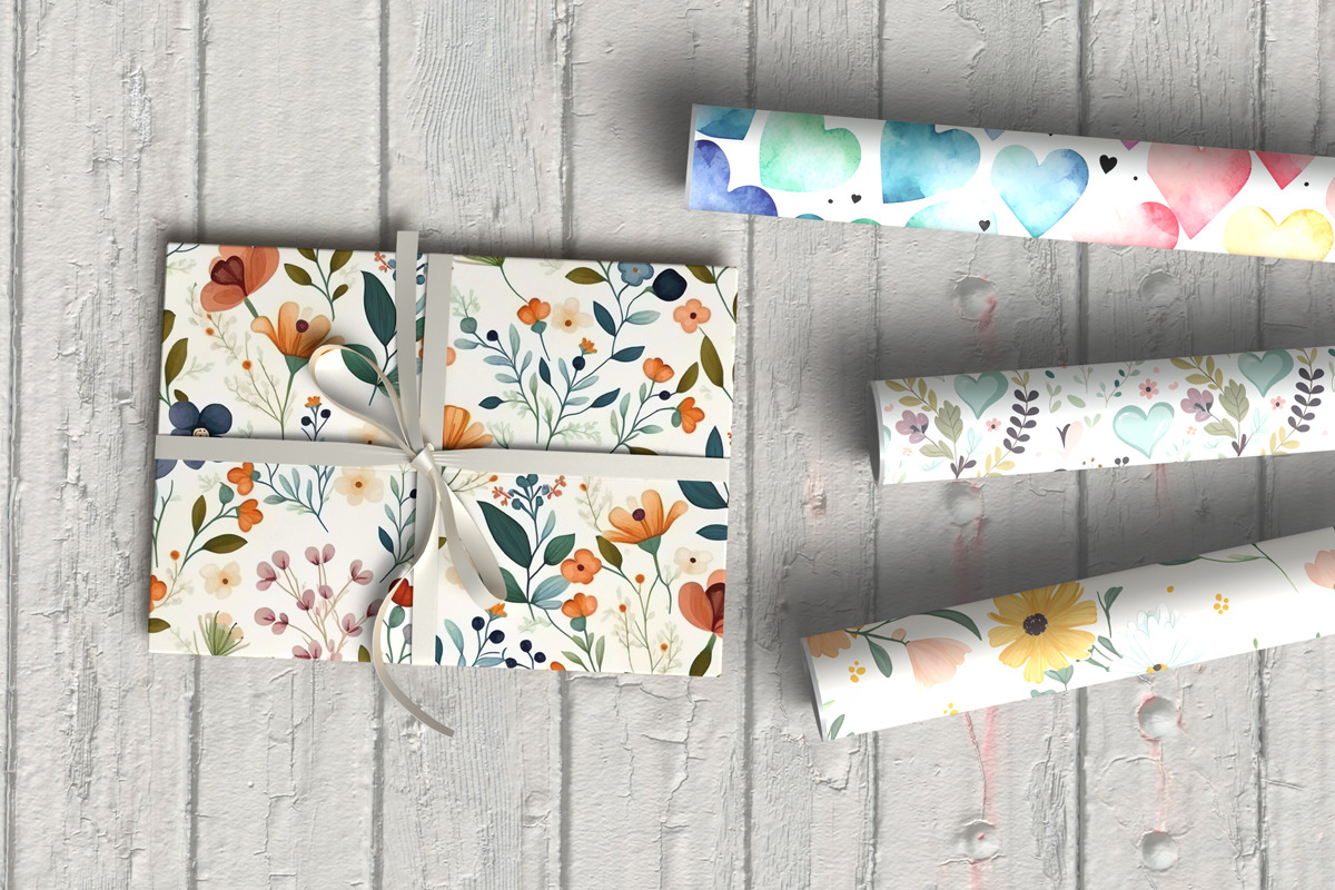 Realistic Gift Wrapping Paper Mockup, an Advertising Mockup by Rami's Mockups (Photo 8 of 8)