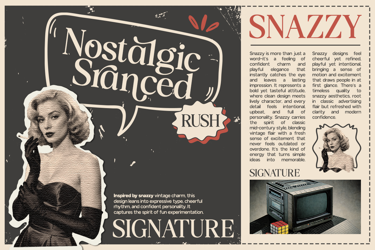 GC Rain Founds - Elegant Retro Serif, a Serif Font by Glyphonic (Photo 12 of 15)