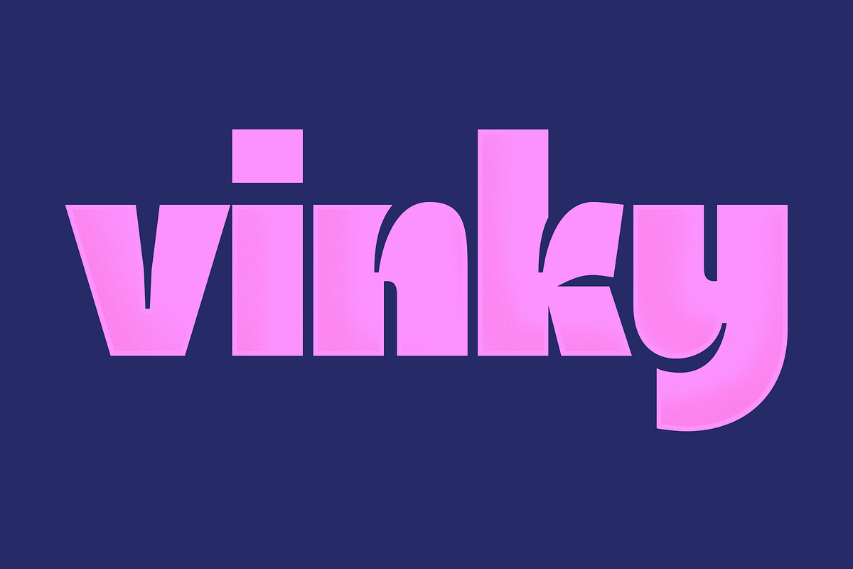 Vinky, a Font by senzana (Photo 2 of 9)
