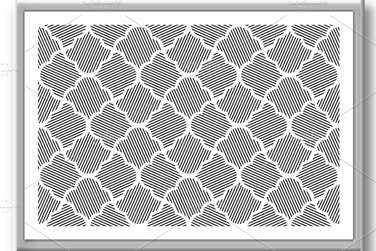 Flower geometric pattern. Seamless, a Decorative Illustration by RODINA (Photo 3 of 3)