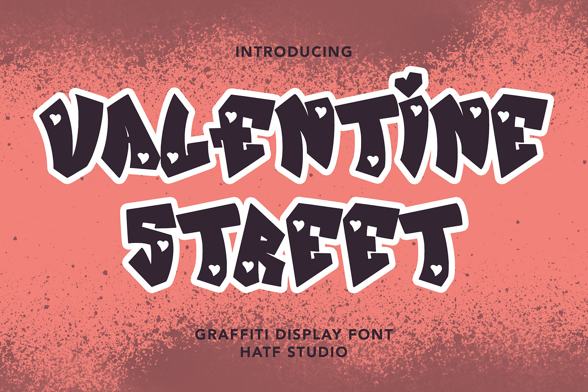 Valentine Street, a Handwritten Font by HATFSTUDIO (Photo 1 of 8)