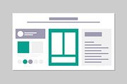 Web Landing Page Wireframe Set, a Landing Page Template by ContestDesign (Thumbnail 3 of 10)