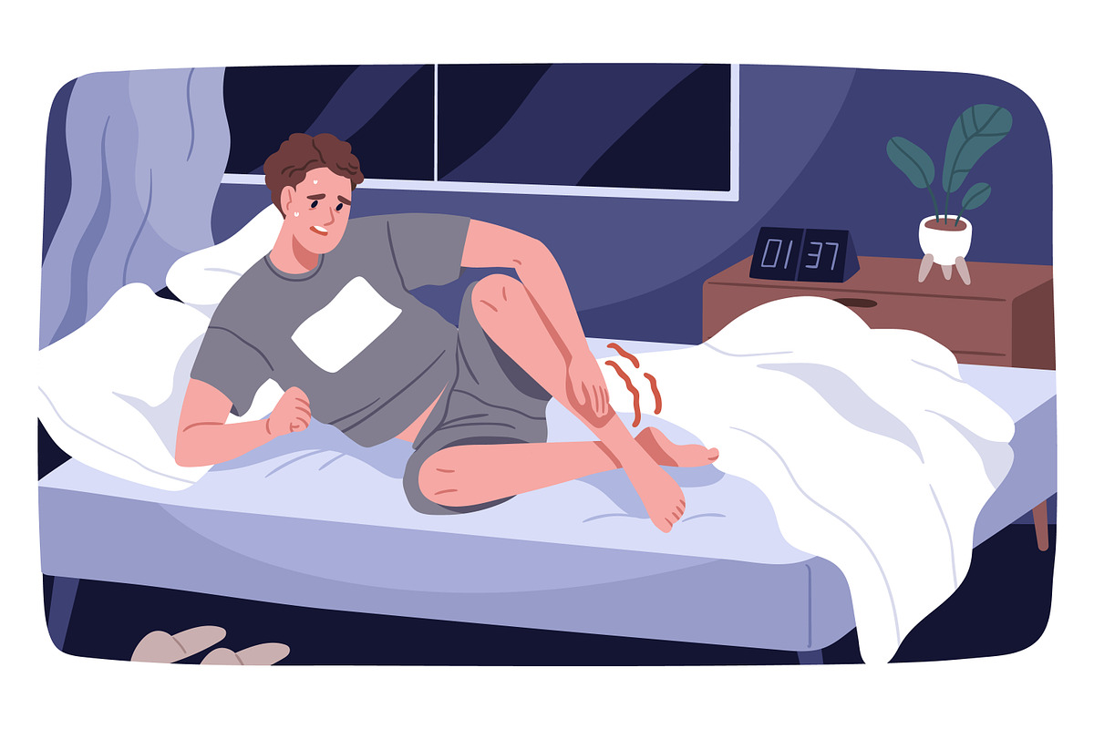 People have leg cramp at night set, a Healthcare Illustration by Good Studio (Photo 2 of 4)
