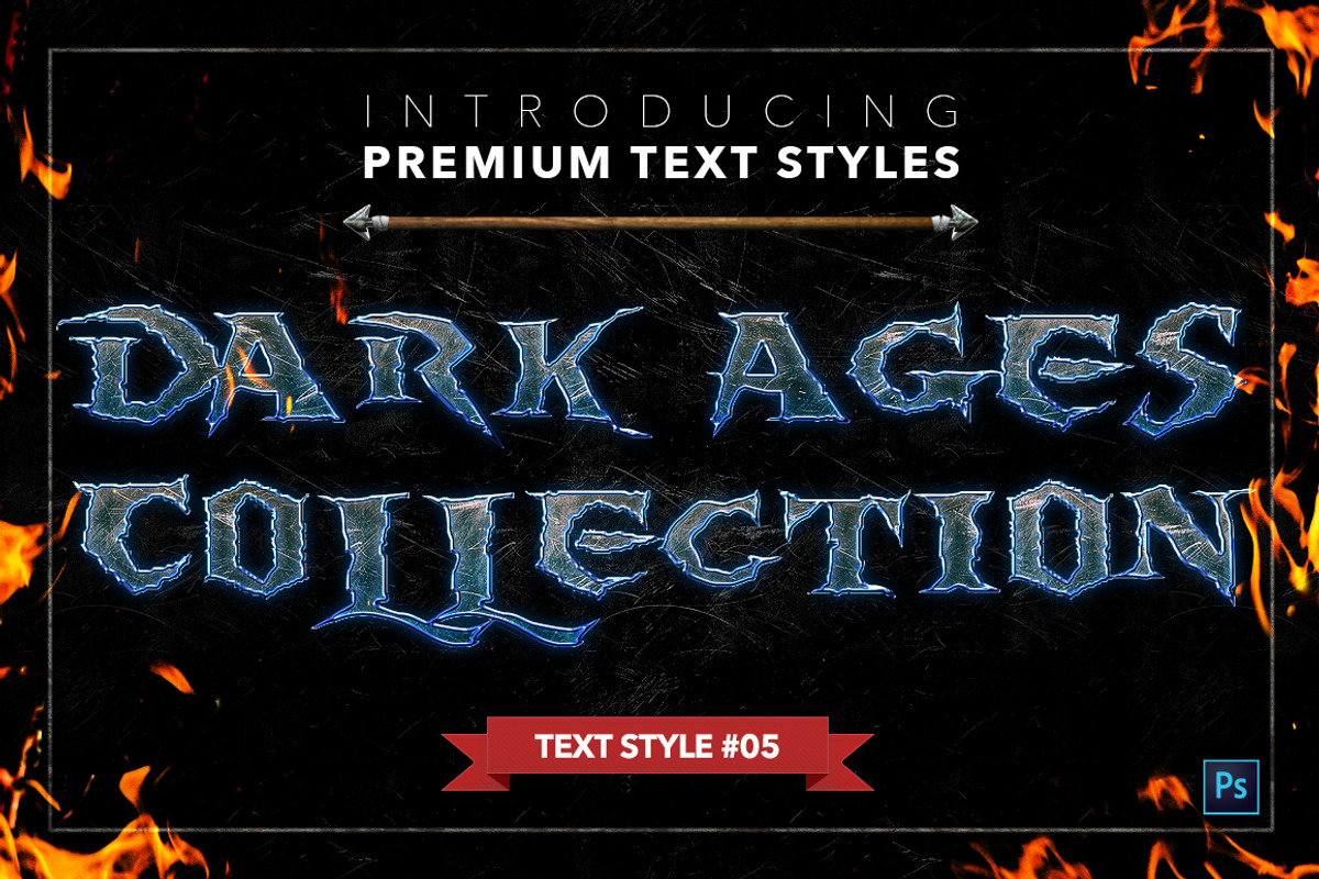 Dark Ages #2 - Text Styles, a Layer Style Add-On by Jonas Stensgaard (Photo 6 of 28)