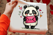 Hand Drawn Valentine Animals Clipart, an Illustration by OK Design (Thumbnail 4 of 6)