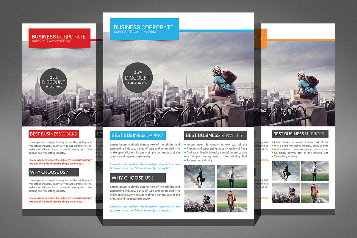 66 Corporates Flyers Bundle, a Flyer Template by Graphic Templates (Photo 10 of 67)