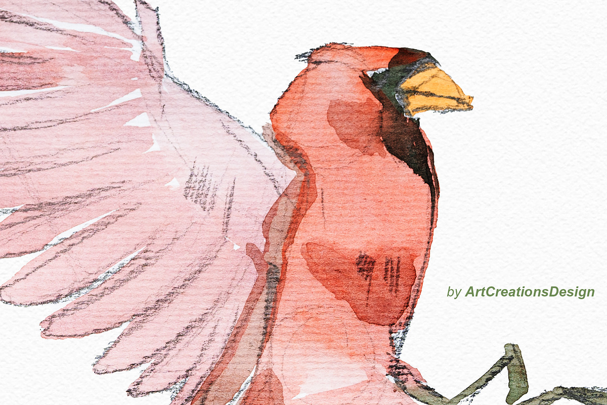 Watercolor Birdhouse Clipart Set, a Seasonal Illustration by ArtCreationsDesign (Photo 7 of 12)