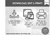 EDITABLE Food Allergy Label Template, a Templates & Theme by Templatables (Thumbnail 8 of 8)
