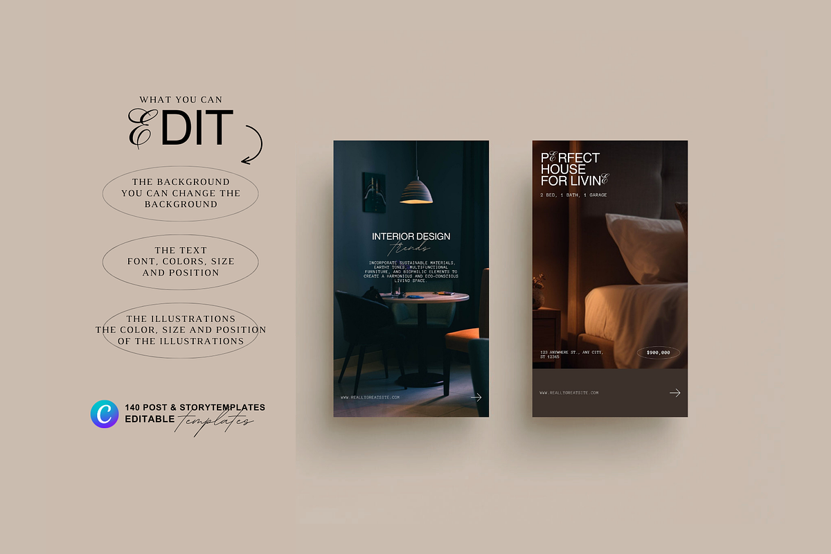Real Estate Post + Story Templates, a Social Media Template by Prapti Design (Photo 13 of 14)