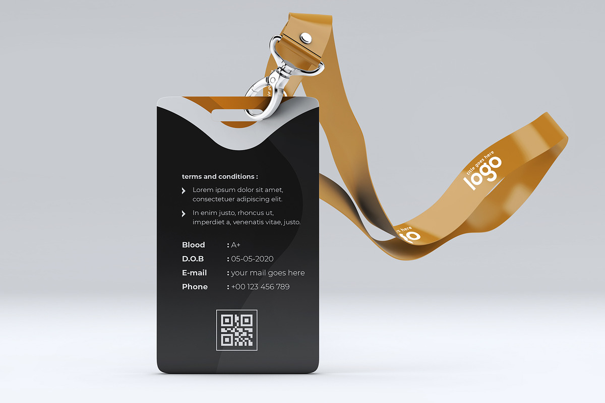 Colorful ID Card Design Template, a Stationery Template by ZAAS