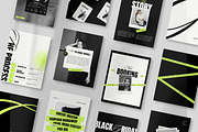 Bold Neon Social Media Templates, a Social Media Template by Row Creative (Thumbnail 3 of 10)
