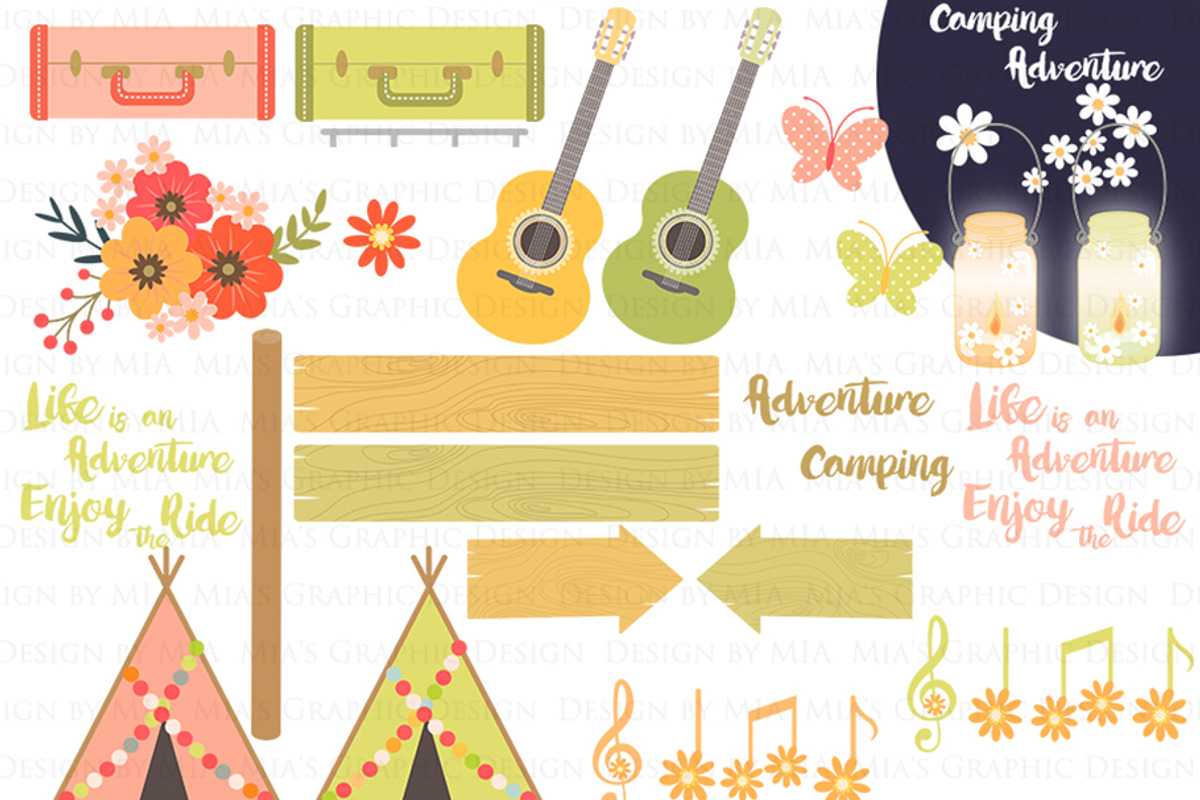 Camping Van, Bug Bus, Red & Green, an Illustration by Mia's Graphic Design (Photo 7 of 11)